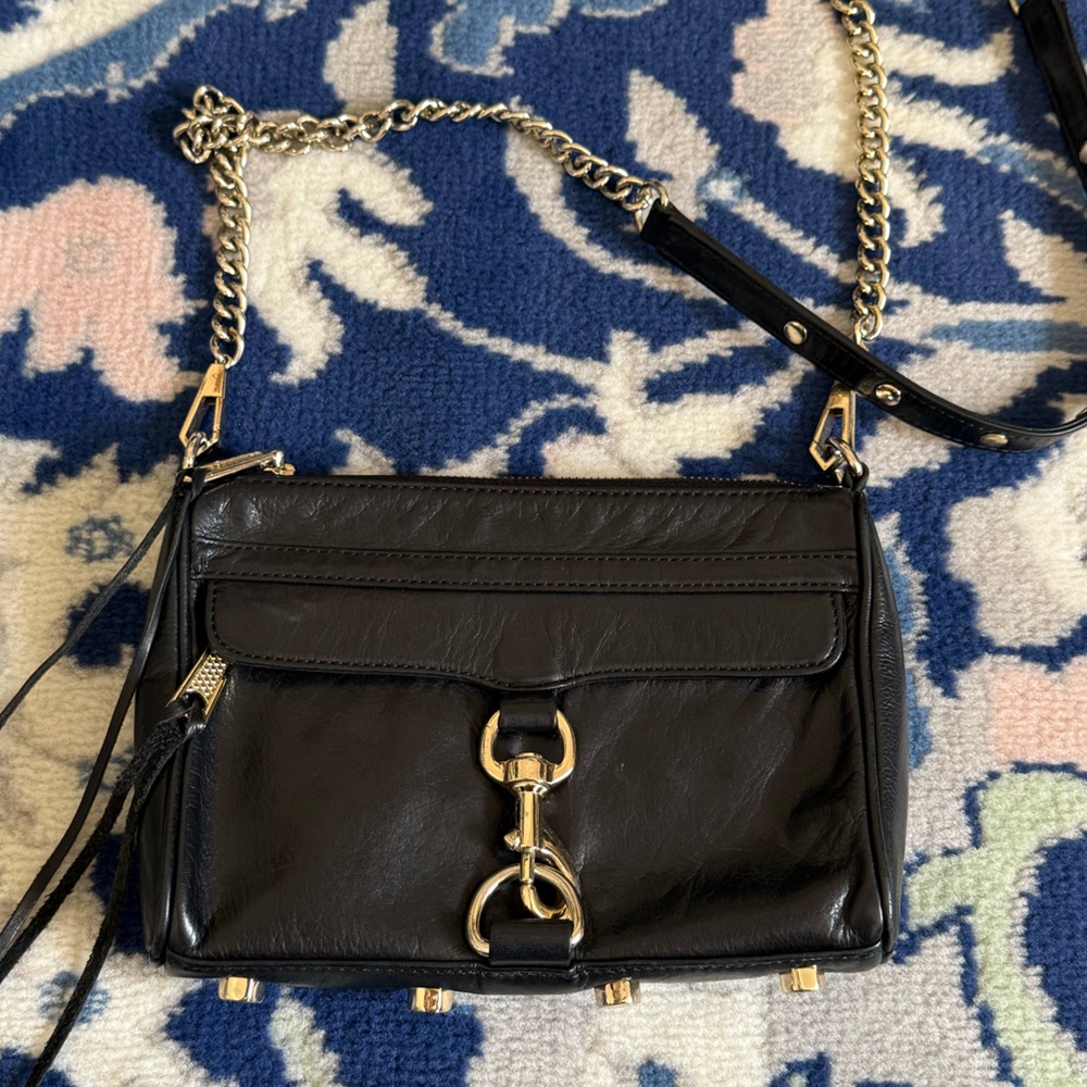 Rebecca Minkoff Black Leather Crossbody Bag